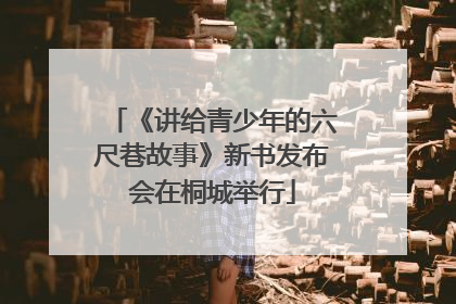 《讲给青少年的六尺巷故事》新书发布会在桐城举行