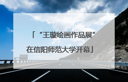 “王璇绘画作品展”在信阳师范大学开幕
