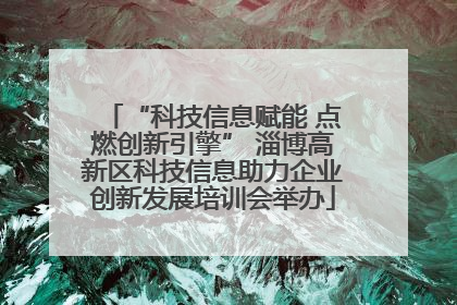“科技信息赋能 点燃创新引擎” 淄博高新区科技信息助力企业创新发展培训会举办