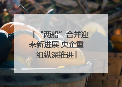 “两船”合并迎来新进展 央企重组纵深推进