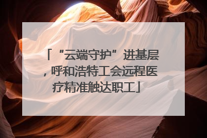 “云端守护”进基层，呼和浩特工会远程医疗精准触达职工