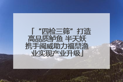 “四检三筛”打造高品质鲈鱼 半天妖携手闽威助力福鼎渔业实现产业升级