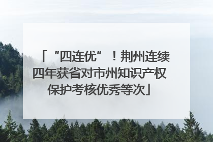 “四连优”！荆州连续四年获省对市州知识产权保护考核优秀等次