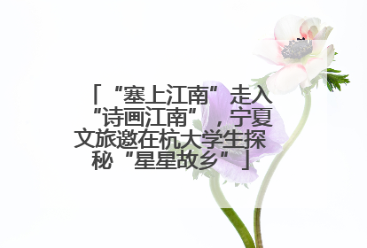 “塞上江南”走入“诗画江南”，宁夏文旅邀在杭大学生探秘“星星故乡”
