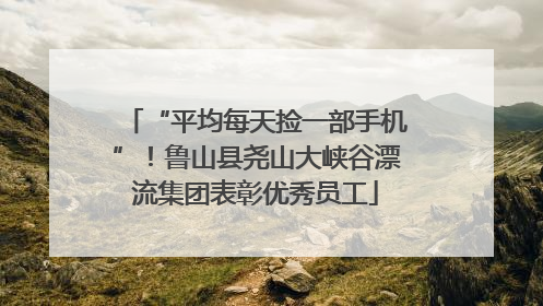 “平均每天捡一部手机”！鲁山县尧山大峡谷漂流集团表彰优秀员工