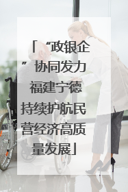 “政银企”协同发力 福建宁德持续护航民营经济高质量发展