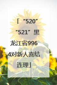 “520”“521”黑龙江省9964对新人喜结连理