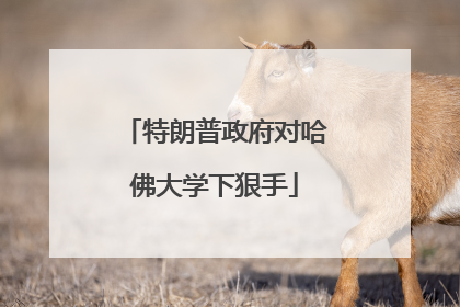 特朗普政府对哈佛大学下狠手