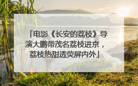 电影《长安的荔枝》导演大鹏带茂名荔枝进京，荔枝热甜透荧屏内外