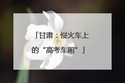 甘肃：慢火车上的“高考车厢”