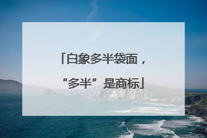 白象多半袋面，“多半”是商标