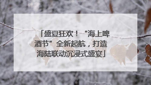 盛夏狂欢！“海上啤酒节”全新起航，打造海陆联动沉浸式盛宴