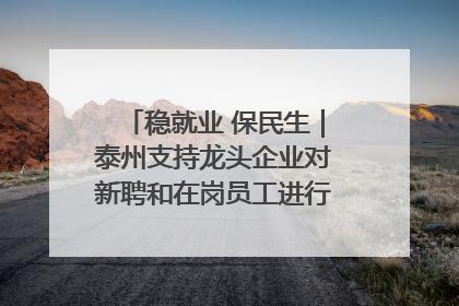 稳就业 保民生｜泰州支持龙头企业对新聘和在岗员工进行实训——到岗就能用 用了就见效