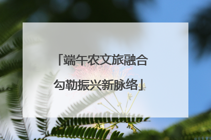 端午农文旅融合 勾勒振兴新脉络