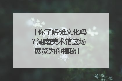 你了解傩文化吗？湖南美术馆这场展览为你揭秘