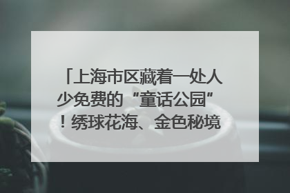上海市区藏着一处人少免费的“童话公园”！绣球花海、金色秘境……地铁直达→