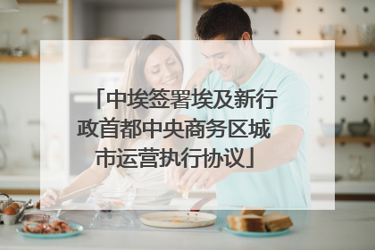 中埃签署埃及新行政首都中央商务区城市运营执行协议