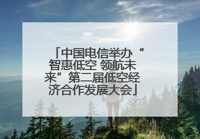 中国电信举办“智惠低空 领航未来”第二届低空经济合作发展大会