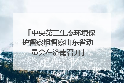 中央第三生态环境保护督察组督察山东省动员会在济南召开