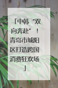 中韩“双向奔赴”！青岛市城阳区打造跨国消费狂欢场