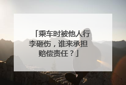 乘车时被他人行李砸伤，谁来承担赔偿责任？