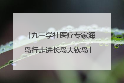 九三学社医疗专家海岛行走进长岛大钦岛