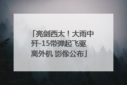 亮剑西太！大雨中歼-15带弹起飞驱离外机 影像公布