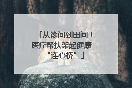 从诊间到田间！医疗帮扶架起健康“连心桥”