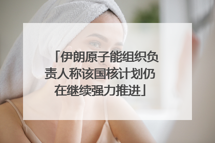伊朗原子能组织负责人称该国核计划仍在继续强力推进