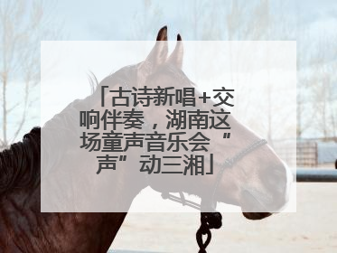 古诗新唱+交响伴奏，湖南这场童声音乐会“声”动三湘