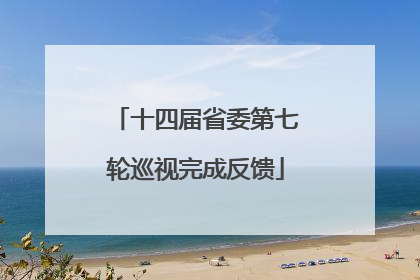 十四届省委第七轮巡视完成反馈