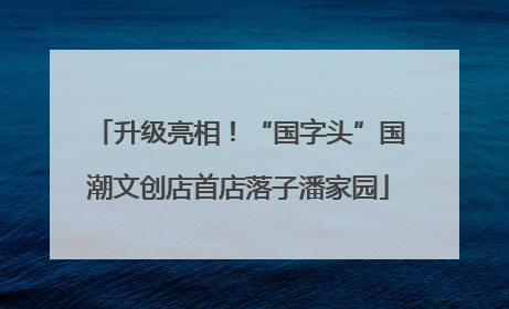 升级亮相！“国字头”国潮文创店首店落子潘家园