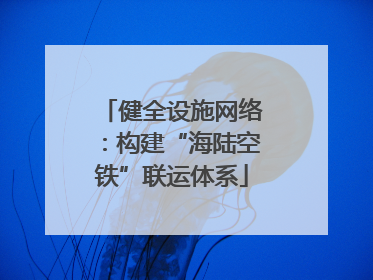健全设施网络：构建“海陆空铁”联运体系