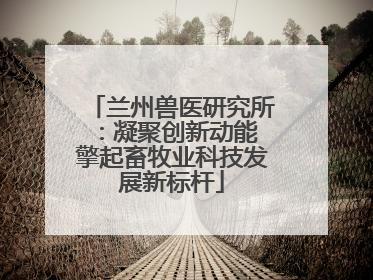 兰州兽医研究所：凝聚创新动能 擎起畜牧业科技发展新标杆