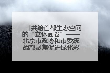 共绘首都生态空间的“立体画卷”——北京市政协和市委统战部聚焦促进绿化彩化美化生态空间建设联合协商议政