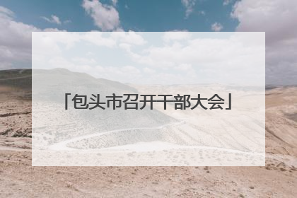 包头市召开干部大会