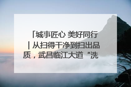 城事匠心 美好同行｜从扫得干净到扫出品质，武昌临江大道“洗”出洁净样板路