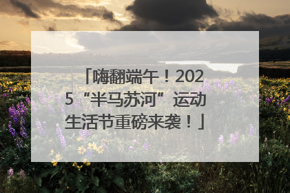 嗨翻端午！2025“半马苏河”运动生活节重磅来袭！