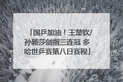 国乒加油！王楚钦/孙颖莎剑指三连冠 多哈世乒赛第八日赛程