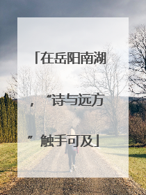 在岳阳南湖，“诗与远方”触手可及