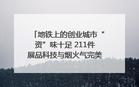 地铁上的创业城市“资”味十足 211件展品科技与烟火气完美融合｜西博视界