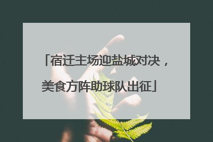 宿迁主场迎盐城对决，美食方阵助球队出征
