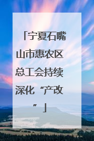宁夏石嘴山市惠农区总工会持续深化“产改”