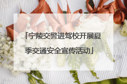 宁陵交警进驾校开展夏季交通安全宣传活动