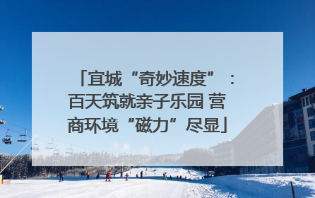 宜城“奇妙速度”：百天筑就亲子乐园 营商环境“磁力”尽显
