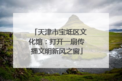 天津市宝坻区文化馆：打开一扇传播文明新风之窗