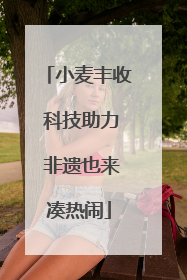 小麦丰收 科技助力 非遗也来凑热闹