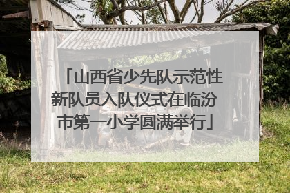 山西省少先队示范性新队员入队仪式在临汾市第一小学圆满举行