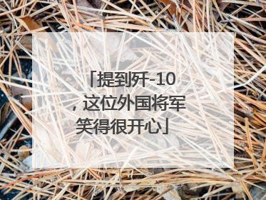 提到歼-10，这位外国将军笑得很开心