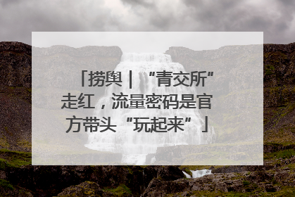 捞舆｜“青交所”走红，流量密码是官方带头“玩起来”